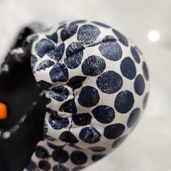 🔹️TORY BURCH🔹️ navy blue & white polka dots Ballet flats size 8 ✨️💙 - Picture 9 of 12